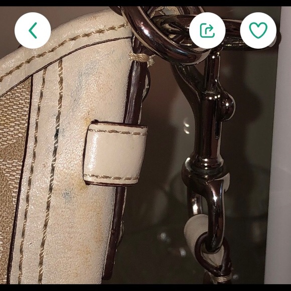 Coach Beige/Cream Signature Coated Canvas and Leather Hobo - Picture 5 of 8